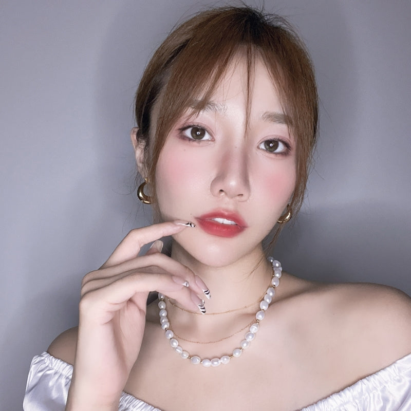 JENNIE 同様円形 18KGP イヤリング