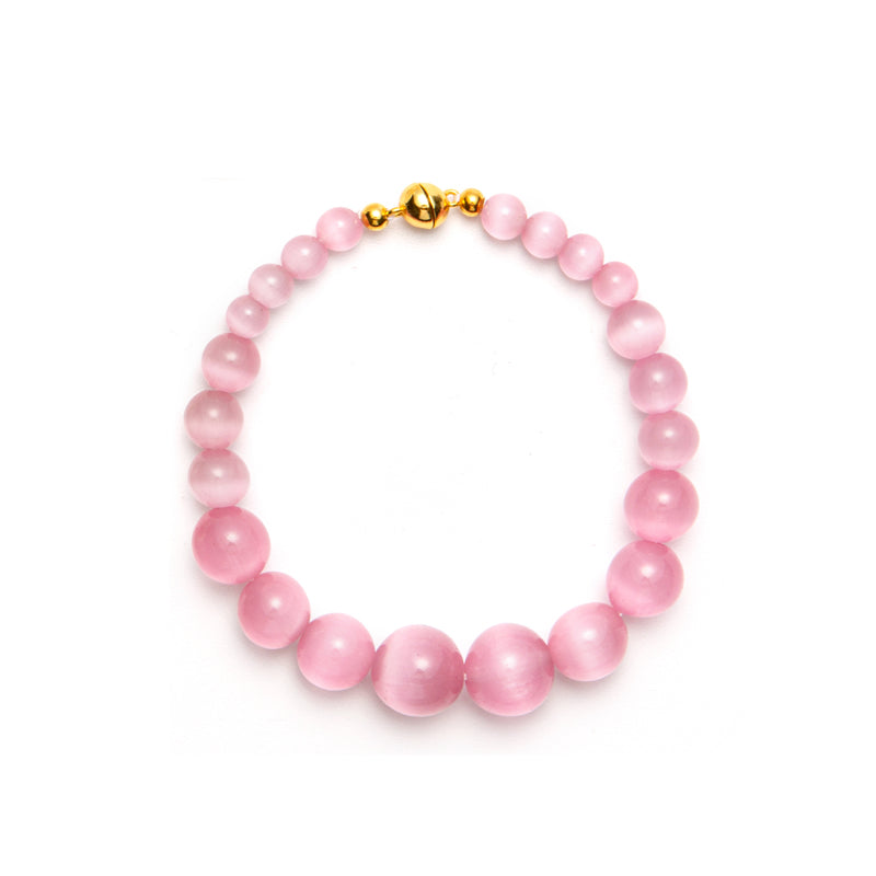 カラー天然石ビーズゴールドブレス