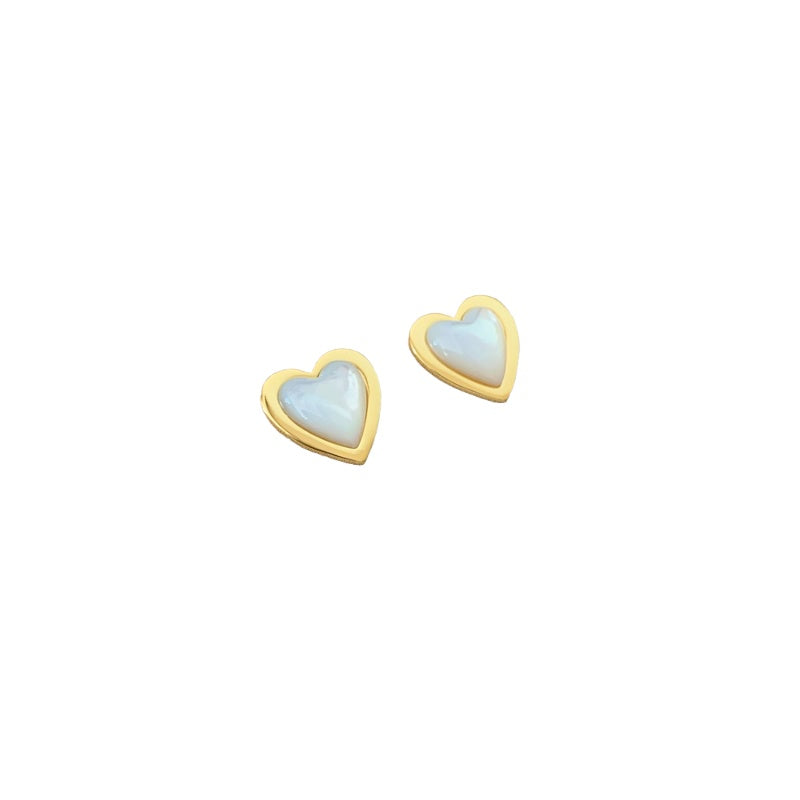 インスクリーム白蝶貝ハートピアス