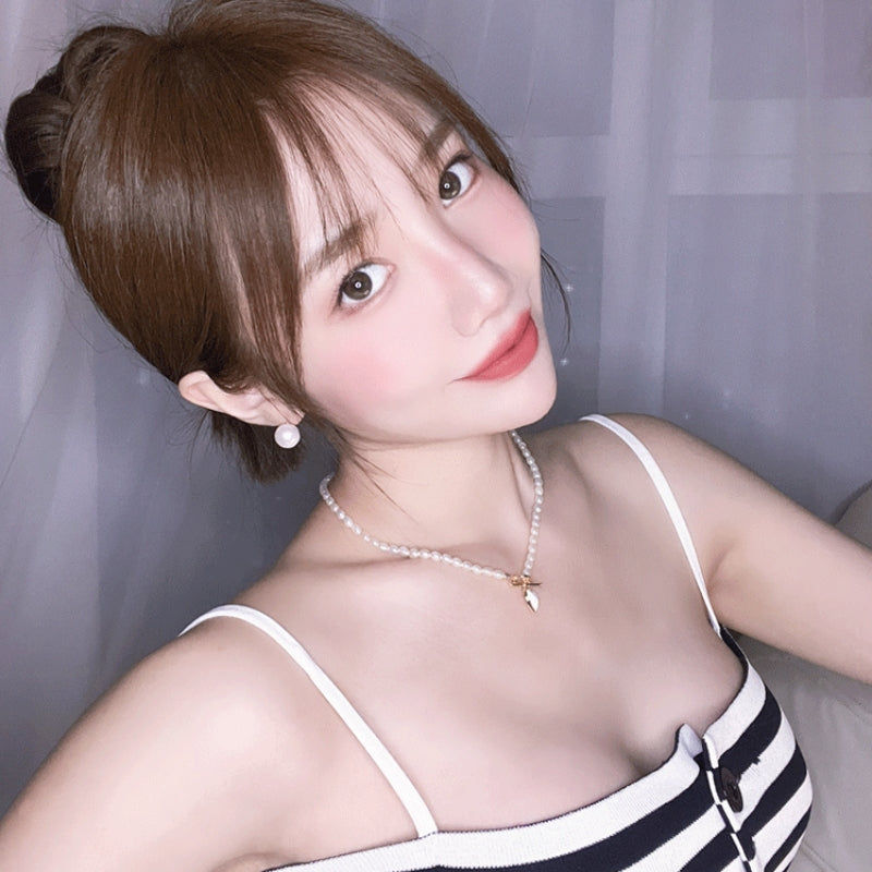 真珠円形ピアスツイスト