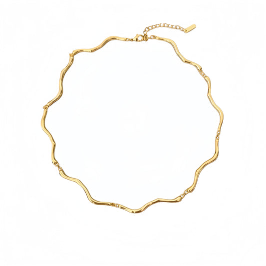 18KGP2025 溶岩曲線蛇骨ネック