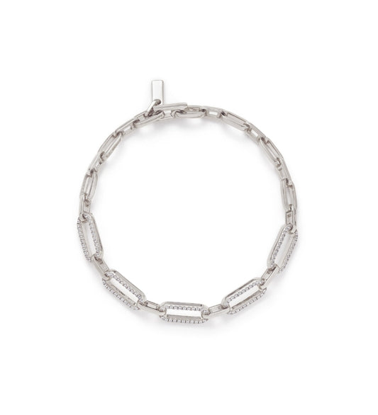 18KGP クール風粗チェーンブレス