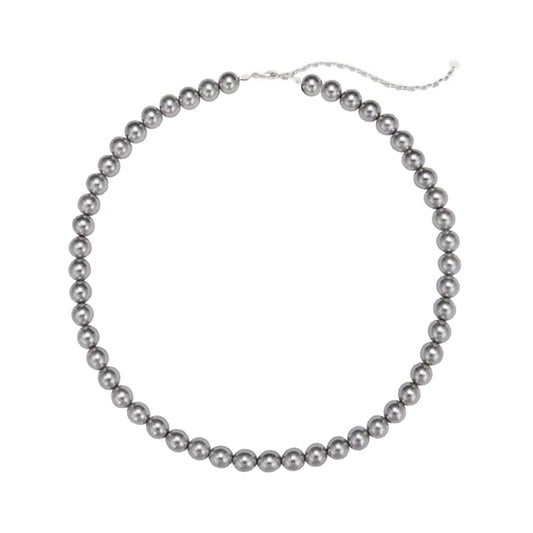18KGP 倪妮風灰真珠ネック