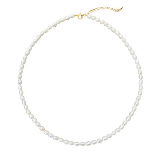 18KGP 米粒真珠ネック