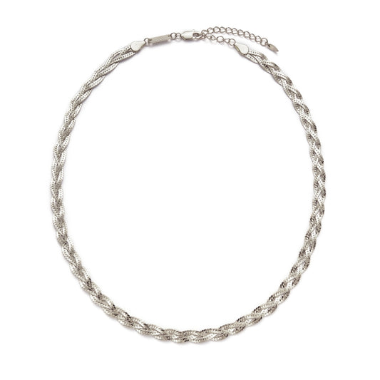 18KGP 編み蛇骨ネック