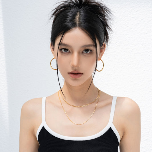 18KGP ダブル蛇骨チェーン