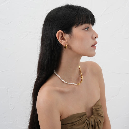 18KGP フレンチツイスト耳饰