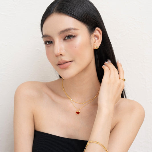 18KGP ハート満天チョーカー