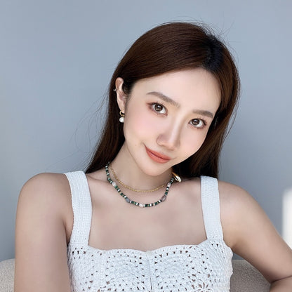 18KGP 多彩真珠ネックレス