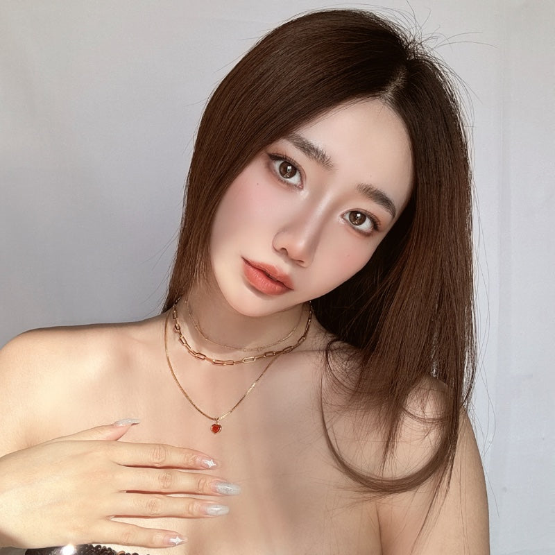 18KGP 紅瑪瑙ハートピアス