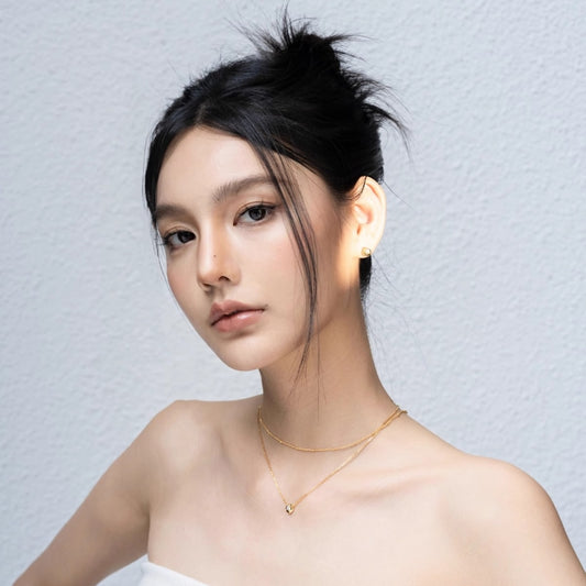 18KGP ジルコニアピアス