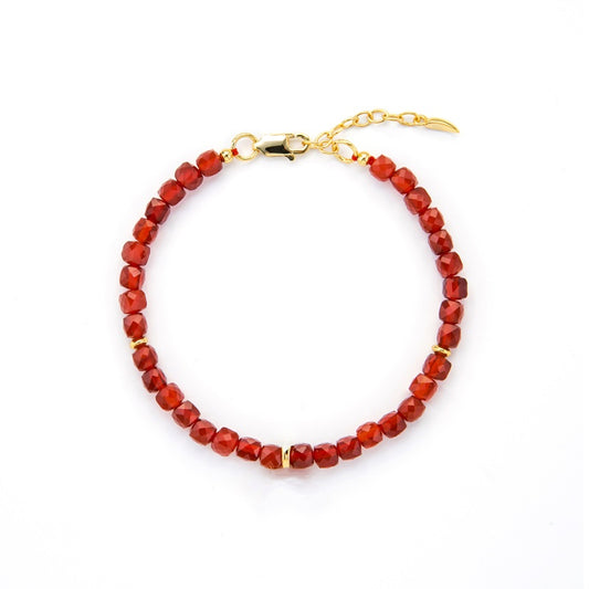 18KGP レッドクリスタルブレス