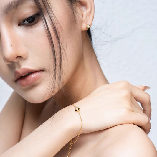 18KGP ジルコニア細ブレス