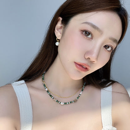 18KGP 多彩真珠ネックレス