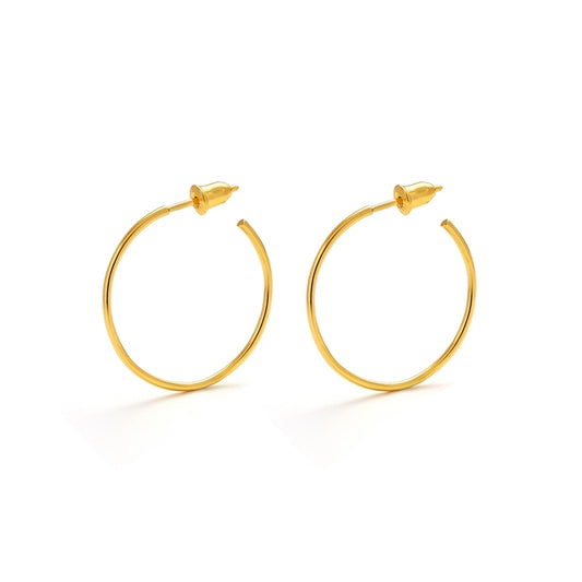 18KGP 大円ホップ耳饰