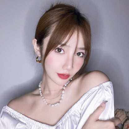 JENNIE 同様円形 18KGP イヤリング