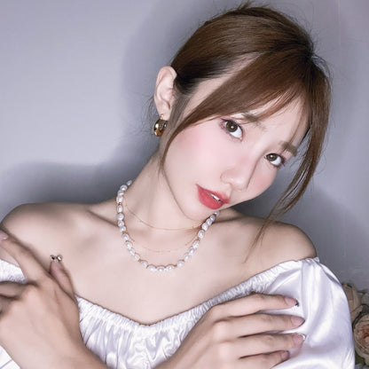 JENNIE 同様円形 18KGP イヤリング