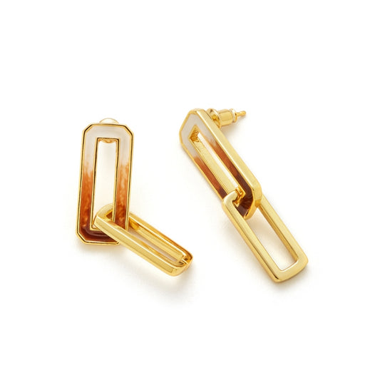 メイラード双環メッキピアス