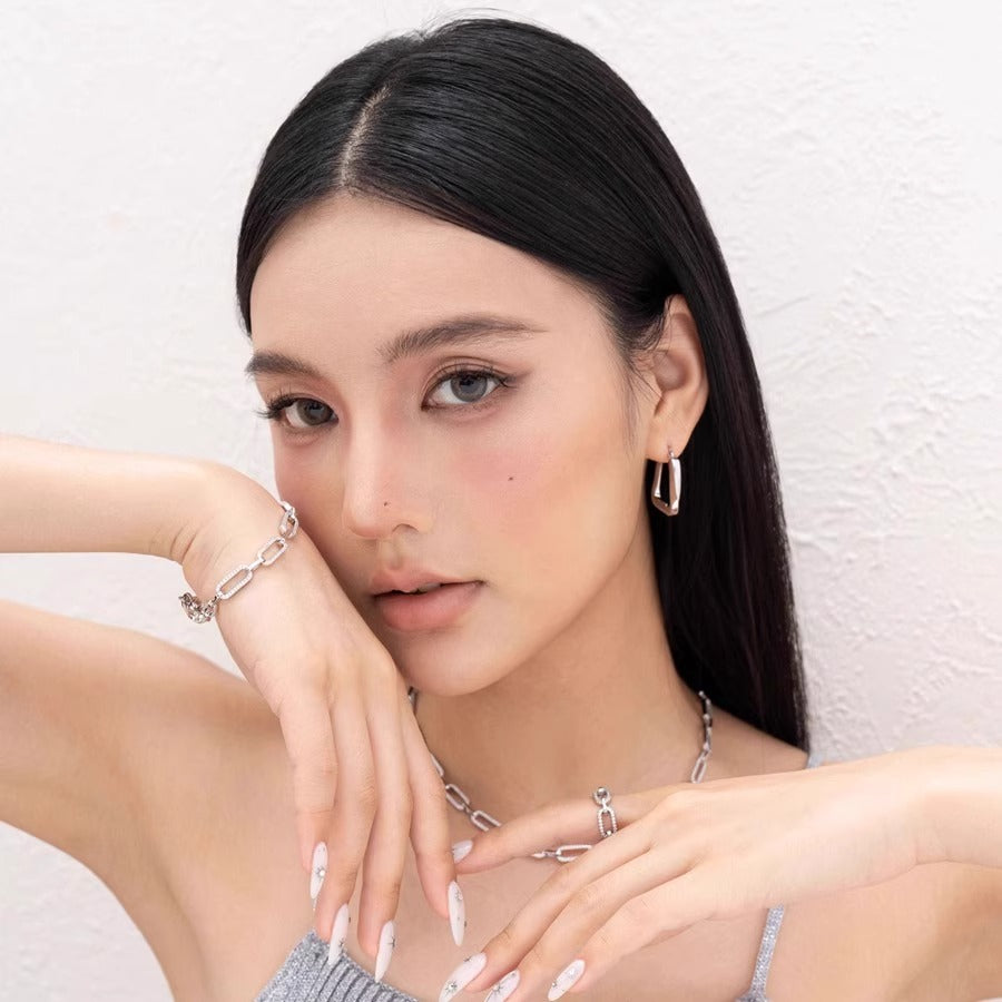 インス風粗チェーンメッキ指輪