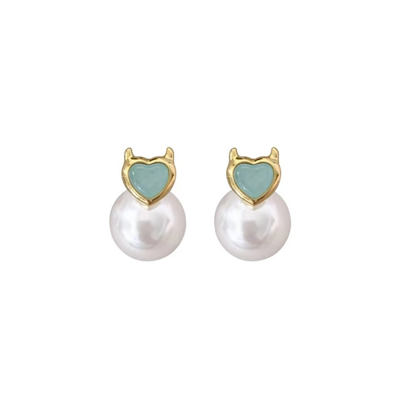 デビル真珠メッキピアス