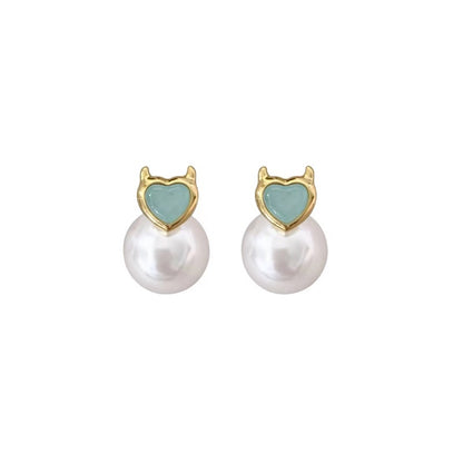 デビル真珠メッキピアス
