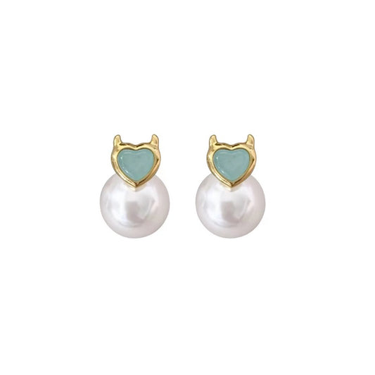 デビル真珠メッキピアス
