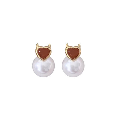 デビル真珠メッキピアス