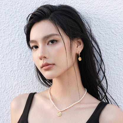 八芒星ジルコニア光沢ピアス