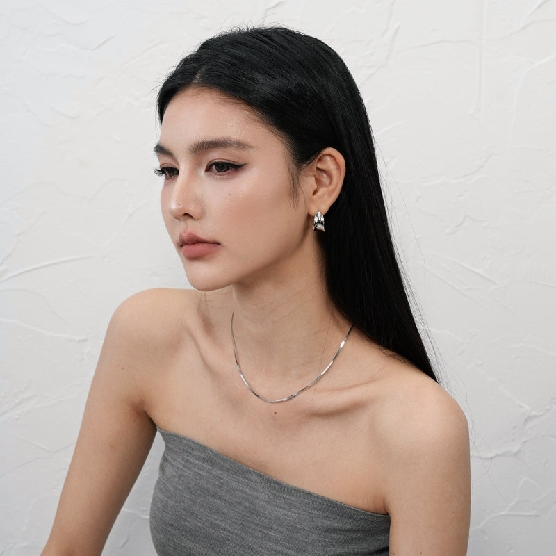 大女主風 C 形メッキ耳饰