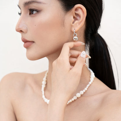ins風小球メッキピアス